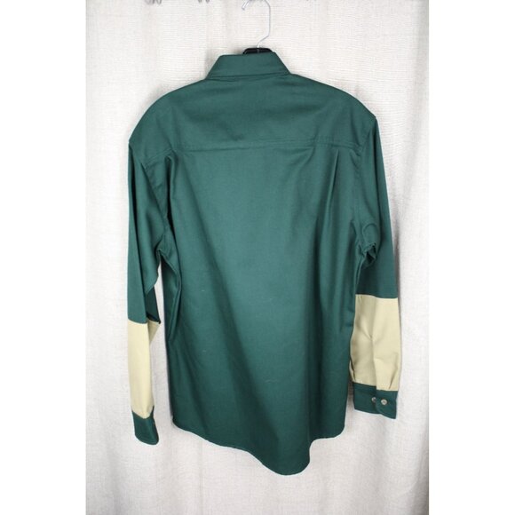 RedHead Shooting Hunting Shirt Mens Medium Green Polyester Cotton Button Up - Picture 3 of 3